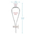 StonyLab Borosilicate Glass 250ml Heavy Wall Conical Separatory Funnel, 24/29 Joints, PTFE Stopcock