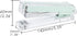 Mint Green Stapler Clear Acrylic Body Desk Staplers with Large Capacity Non-Slip No-Jam Desktop Stapling Tools for Office Home Desk Accessories Supplies by MEI YI TIAN