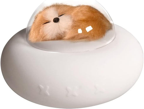 SCZWP8 Pet Spaceship Silicone Night Light Study Modern Simple and Warm Creative Bedroom
