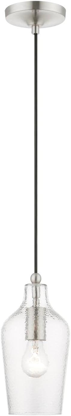 Livex Lighting, 41240-91, Avery, Mini Pendant, Brushed Nickel