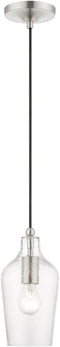 Livex Lighting, 41240-91, Avery, Mini Pendant, Brushed Nickel