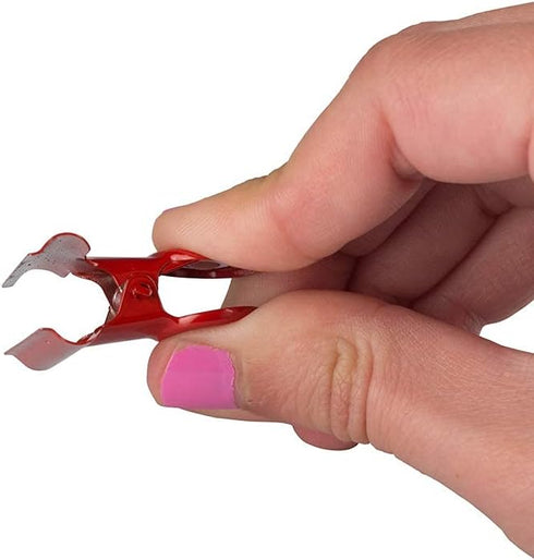 JAM PAPER Metal Bulldog Clips - Medium - 31mm - Red - Pack of 15