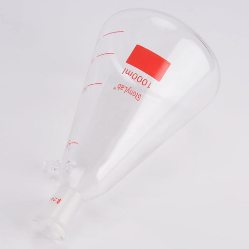 StonyLab 1000ml Filtering Flask, Heavy Wall Borosilicate Glass, 24/40 Standard Taper Outer Joint, Bolt Neck
