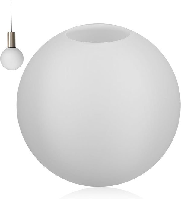 COHEALI Frosted Milk Glass Globe Lamp Shade Replacement 80mm round Pendant Globe