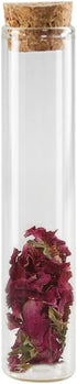 10 PCS Transparent Glass Test Tubes with Cork Stoppers, 60ML Containers for Powder Candy Storage