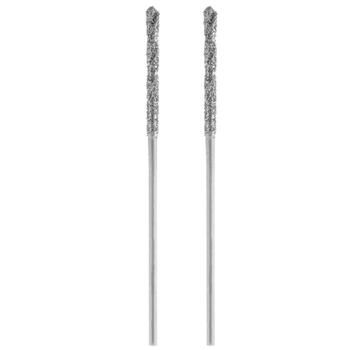 Utoolmart 2 Pcs Diamond Twist Drill Bits, 0.8mm Jobber Drill Bits High Speed Steel HSS
