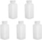 5Pcs 4.06oz Plastic Bottles, Lab Chemical Reagent Bottles 25ml Small Mouth Square Sample Storage