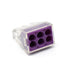 50pcs 6 Port Push-in Electrical Wire Connector, PCT-106 for 18-12 AWG Solid Stranded Wires