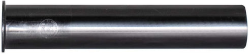 EZ-FLO 1-1/2 Inch x 8 Inch Flanged Tailpiece, Black Polypropylene for Tubular Drain Applications, 35327