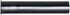 EZ-FLO 1-1/2 Inch x 8 Inch Flanged Tailpiece, Black Polypropylene for Tubular Drain Applications, 35327