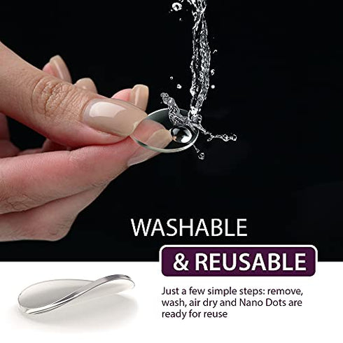 Double Sided Sticky Dots 200PCs, Clear Round Mounting Putty for Hanging Pictures Without Nails - Removable Adhesive