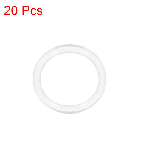 uxcell Silicone Rubber O-Ring, 28mm OD, 22mm ID, 3mm Width, VMQ Seal Rings Gasket, White, Pack of 20
