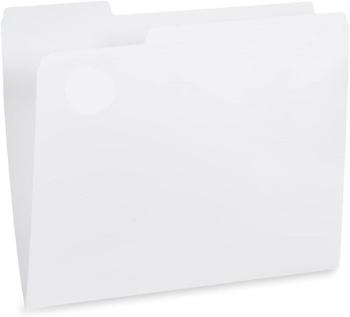 Blue Summit Supplies 100 Grayscale File Folders, Letter Size, 1/3 Cut Tab, Modern Gray, Black, White