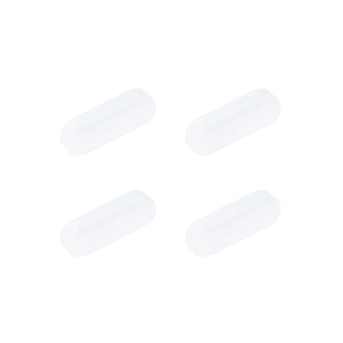 MECCANIXITY 20mm x 7mm Magnetic Stirrer Mixer Stir Bar Rod with Cylinder Shape PTFE Coating, White - 4Pcs