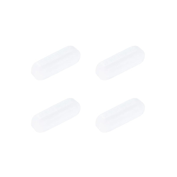 MECCANIXITY 20mm x 7mm Magnetic Stirrer Mixer Stir Bar Rod with Cylinder Shape PTFE Coating, White - 4Pcs