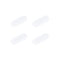 MECCANIXITY 20mm x 7mm Magnetic Stirrer Mixer Stir Bar Rod with Cylinder Shape PTFE Coating, White - 4Pcs