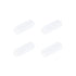 MECCANIXITY 20mm x 7mm Magnetic Stirrer Mixer Stir Bar Rod with Cylinder Shape PTFE Coating, White - 4Pcs