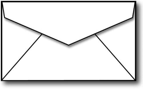 Mini Envelopes, 4 1/2" x 3" White - 100 Envelopes