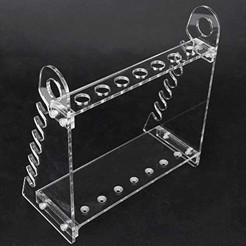 Pipette Rack, Organic Glass Trapezoid Holder, 1.5cm Hole Diameter for Experiment