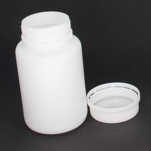 Othmro PE Plastic Lab Chemical Reagent Bottles 10pcs, 150ml/5.07oz Wide Mouth Round Sample Liquid Storage Container