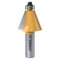 22.5 Degree Chamfer Router Bit with 1 Inch Cutting Length,1/2 Inch Shank
