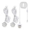 DXMKOP Plug in Light Socket - 25Ft Pendant Light Cord Kit E26/E27 Light