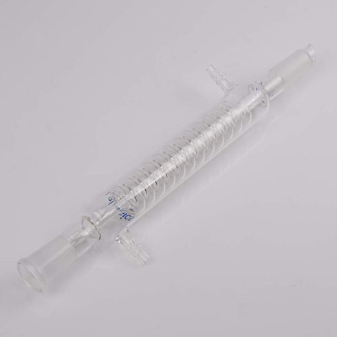 Borosilicate Glass Graham Condenser Lab Glass Condenser 200mm Jacket Length with 24/40 Joint