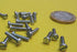 K-mac 18-8 M2.5 .45 mm 10 mm 200 Zinc Plated Stainless Steel Cheese Head Slotted Machine Screws, FT, x Thread Size x