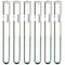Karter Scientific 6 Pack - 16x150mm Pyrex Glass Test Tubes with Rim and Marking Spot