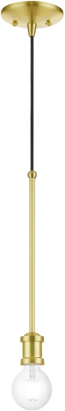 1 (47161-12) Livex Lighting Lansdale Light Pendant in Satin Brass