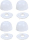 4 Packs Universal Toilet Bolt Caps, Round Plastic Push-On Toilet Bowl Bolt Caps Covers, White Color