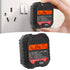 HT107B 90-250V Socket Tester, 3-Pin Outlet Tester for Voltage Leakage Test Electric Circuit Detector