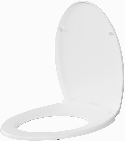 GarveeLife Toilet Seat Round, American Standard, Slow Close Lid, Quick Release Hinges,