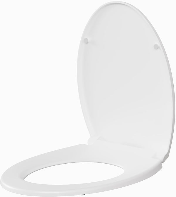 GarveeLife Toilet Seat Round, American Standard, Slow Close Lid, Quick Release Hinges,