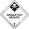 Labelmaster HMSL280 Inhalation Hazard Worded Label, Hazmat, 4" x 4" (Pack of 500)