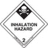 Labelmaster HMSL280 Inhalation Hazard Worded Label, Hazmat, 4" x 4" (Pack of 500)