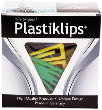 Baumgartens Extra Large Plastiklips Paper Clips, Assorted Colors, 50/Box