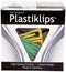 Baumgartens Extra Large Plastiklips Paper Clips, Assorted Colors, 50/Box