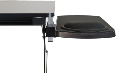 WorkEZ Mouse Pad: Adjustable, Removable Tilting, Ambidextrous Aluminum Platform for Ergonomic Laptop Stand