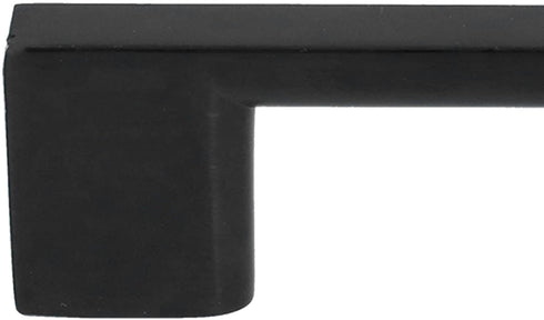 Zopsc 126mm Zinc Alloy Door Handle Pull for Cabinet Door, Wardrobe Furniture, Black