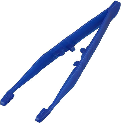 10Pcs First Aid Tweezers, Disposable Forceps, Practical Clamp Clips for Elementary Science, Blue
