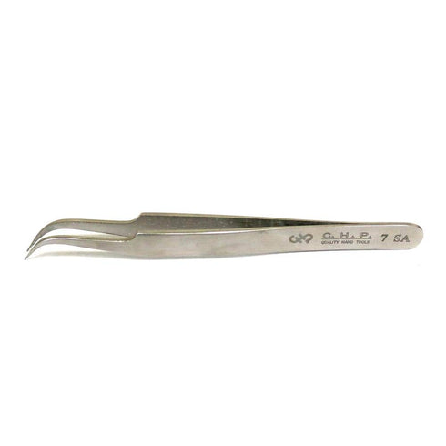 Hakko CHP 7-SA Stainless Steel Non-Magnetic Precision Tweezers, 4-1/2"