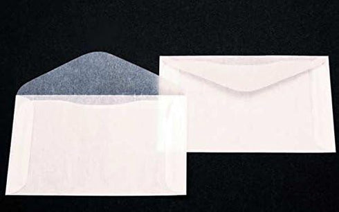 Premium Glassine #4 Envelopes by JBM, Measures 4-7/8" x 3-1/4", Pack of 100