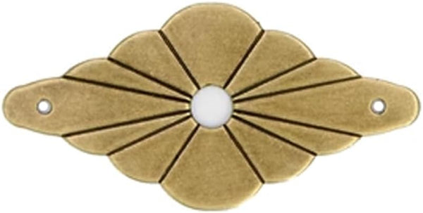 Tiazza 10Pcs Brass Backplate Washers - Classical Furniture Decoration Gasket Brass Hardware Accessories (Bronze)