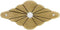 Tiazza 10Pcs Brass Backplate Washers - Classical Furniture Decoration Gasket Brass Hardware Accessories (Bronze)