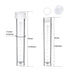 50PCS 10ml Plastic Small Vials with Screw Caps Sample Tubes Cryotubes,PP Material, Free from DNase, RNase, Human DNA