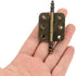 SANCHAKOU 2 Packs 2.75 1.41Inch 2 Packs Cupboard Hinges of * Crown Head Wooden Box Bedside Table Cabinet Door Furniture