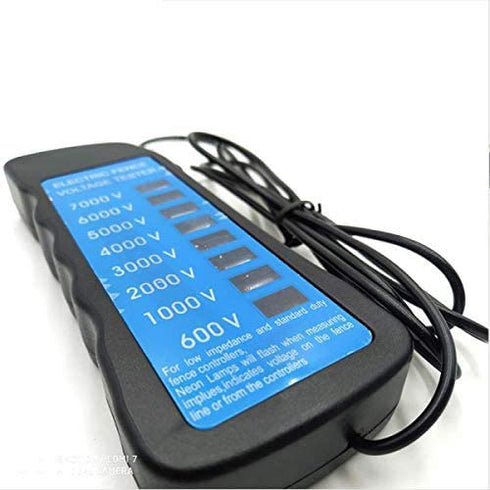 Electric Fence Tester with 8 Neon Lights, 7KV Voltage Tester for Farm Fences