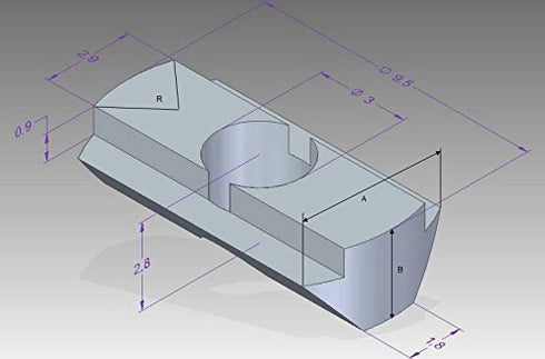 25 Pieces T-Slot Nuts with Screws - MakerBeam 10x10mm Diameter