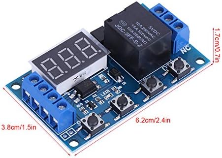 DC 6-30V Digital LED Relay Board Cycle Timing Circuit Switch Timer Delay Trigger Module Micro USB 5V by Walfront